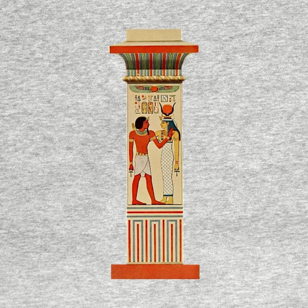 Ancient Egyptian Pillar Amenhotep III and Hathor by WillowNox7